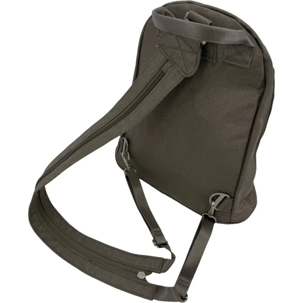 BAGGALLINI Naples Small Backpack Sling Bag Gray Nylon Convertible Travel Mini‎